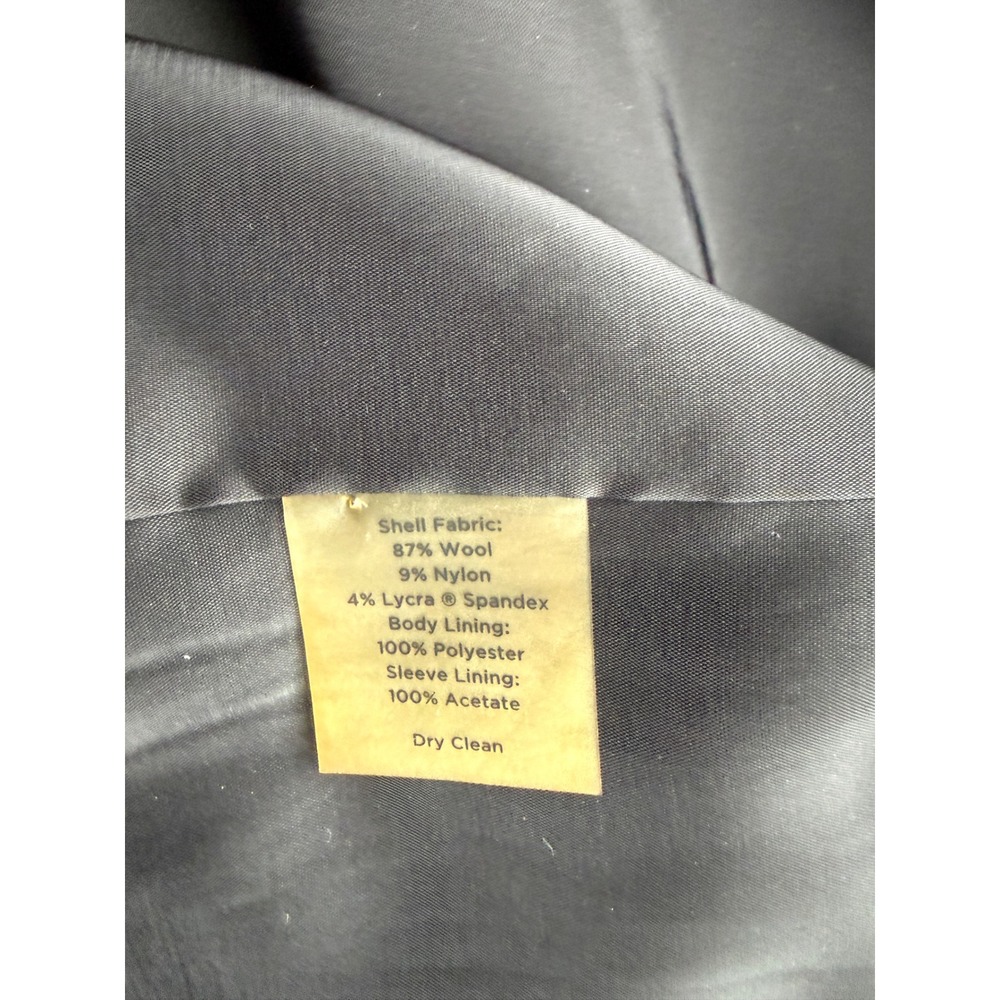 Talbots Black Wool Blend Three Button Blazer Jack… - image 6